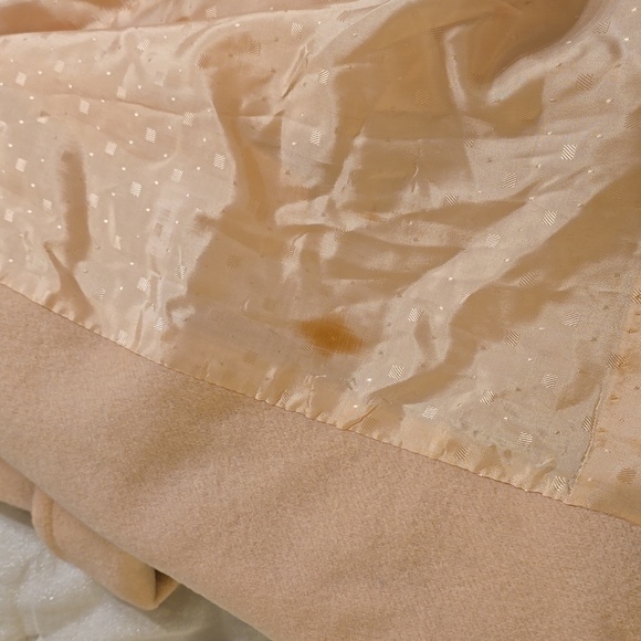 Ahsley Scott Vintage Wool Stylish Women's Pea Coat in Light Peach - Picture 10 of 16